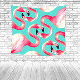 Red Flamingo Beach Towel Colorful