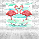Red Flamingo Beach Towel Colorful