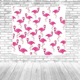 Red Flamingo Beach Towel Colorful