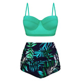 High Waist  Striped Bikinis  Swimwear Suits Beach Wear