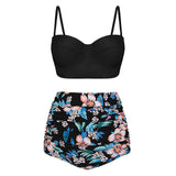 High Waist  Striped Bikinis  Swimwear Suits Beach Wear