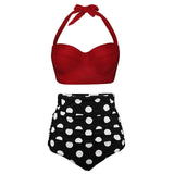 High Waist  Striped Bikinis  Swimwear Suits Beach Wear