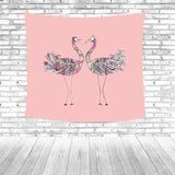 Red Flamingo Beach Towel Colorful
