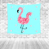 Red Flamingo Beach Towel Colorful