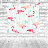 Red Flamingo Beach Towel Colorful
