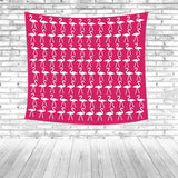 Red Flamingo Beach Towel Colorful