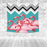 Red Flamingo Beach Towel Colorful