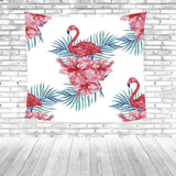 Red Flamingo Beach Towel Colorful