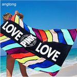 Pink beach towel
