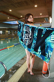 Pink beach towel
