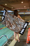 Pink beach towel