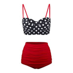 High Waist  Striped Bikinis  Swimwear Suits Beach Wear