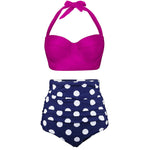 High Waist  Striped Bikinis  Swimwear Suits Beach Wear