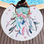 Sugar Skull PrintedBeach Towel Round