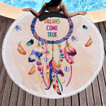 Sugar Skull PrintedBeach Towel Round