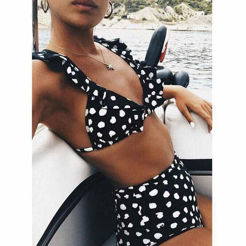 2019 Sexy High Waist Bikini Sets Women Swimwear