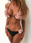 2019 Summer Bikinis Women Swimsuit Push Up Swimwear Bikini Set Bandage Flower  Swimsuit